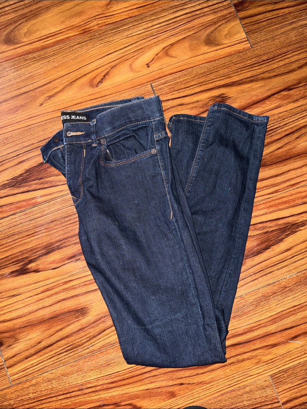 Express Women's Dark Indigo Jeggings - Stretch Slim Fit